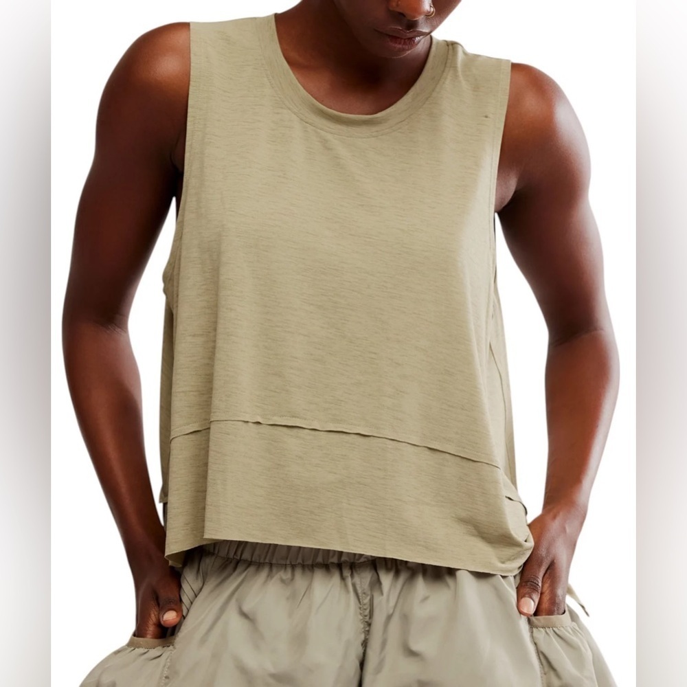 NWT FP Movement Tempo Oversized Sage Green Tank